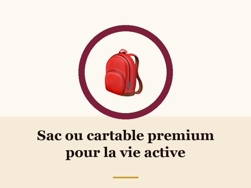 Sac ou cartable premium pour la vie active