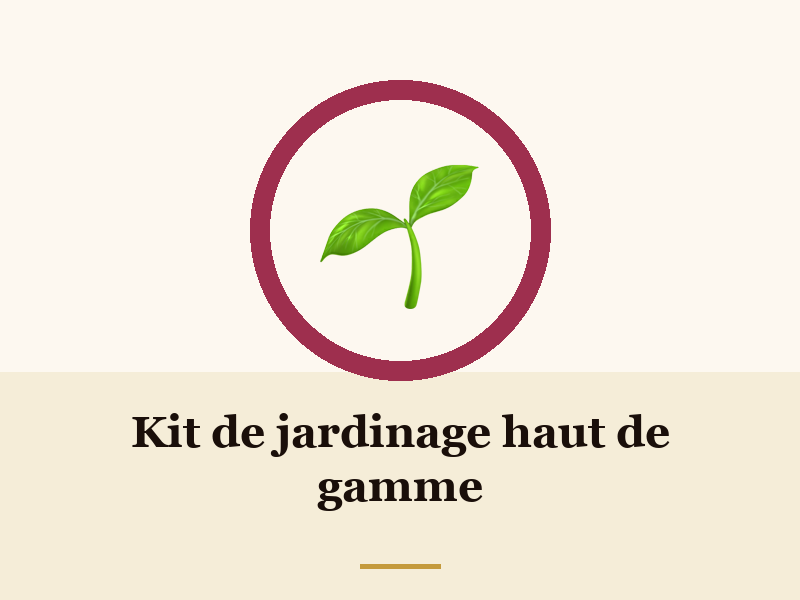 Kit de jardinage haut de gamme