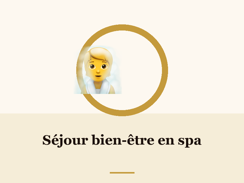 Séjour bien-être en spa