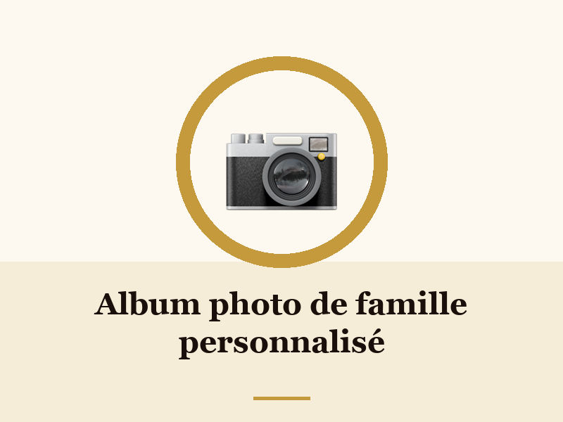 Album photo de famille personnalisé