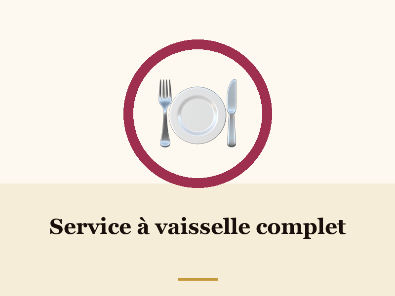 Service à vaisselle complet